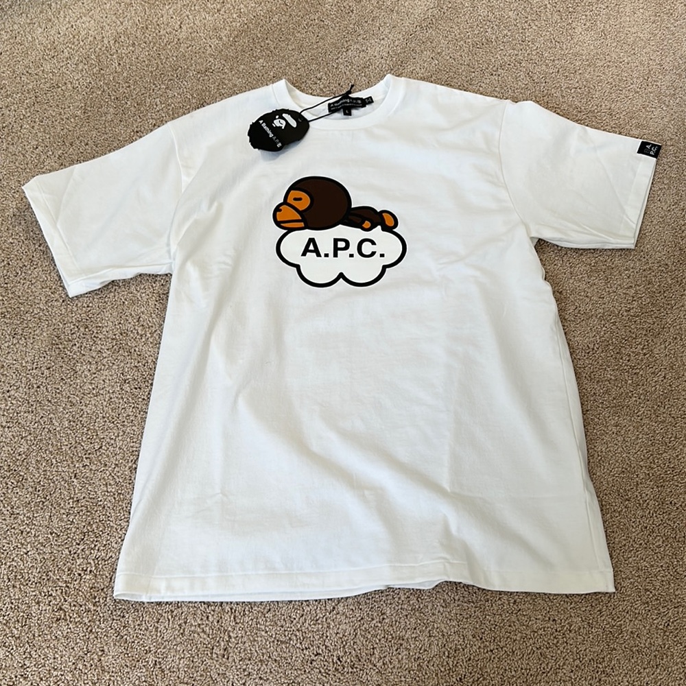 Men A.P.C x Bape Tee size L